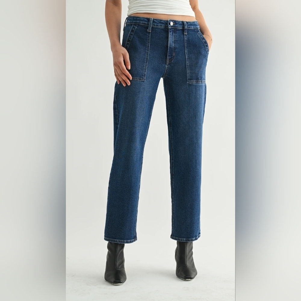Sandpiper Cropped Jeans Utility Pockets